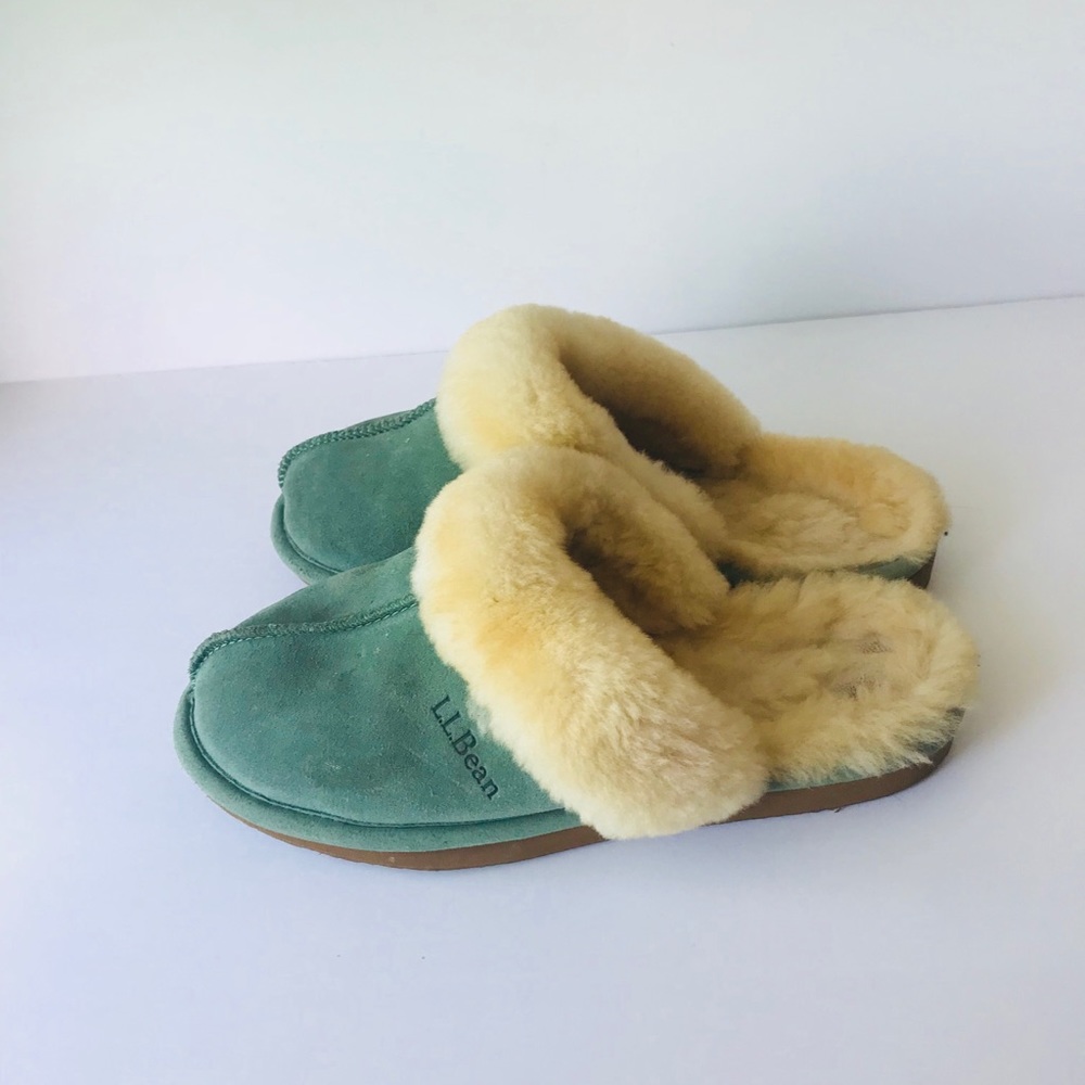 LL.Bean Green Slippers Size 7 - Picture 5 of 7